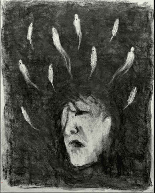 Dia Azzawi — Night of Extermination in Gaza — project artwork