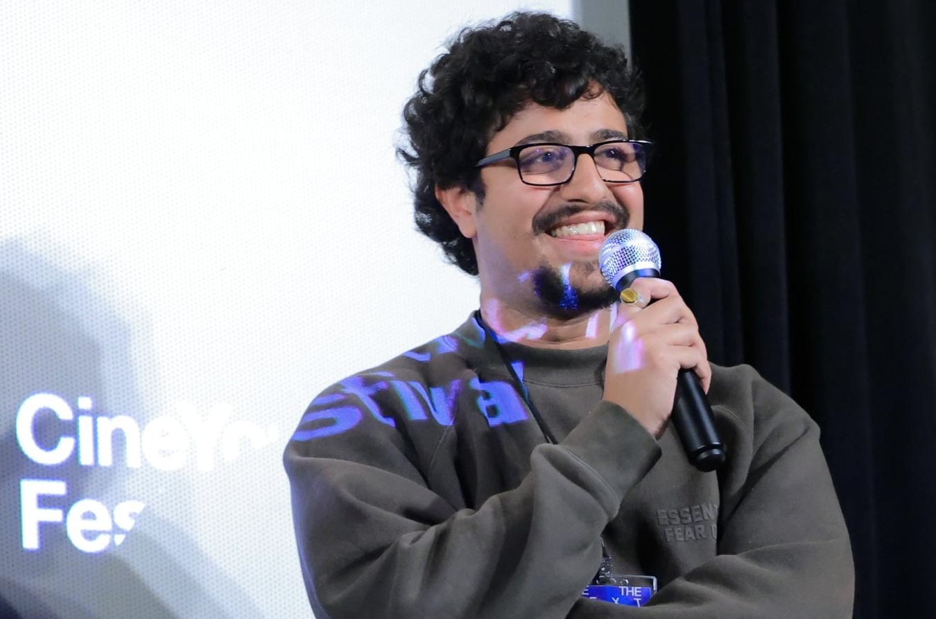 Zaid Sater — on set