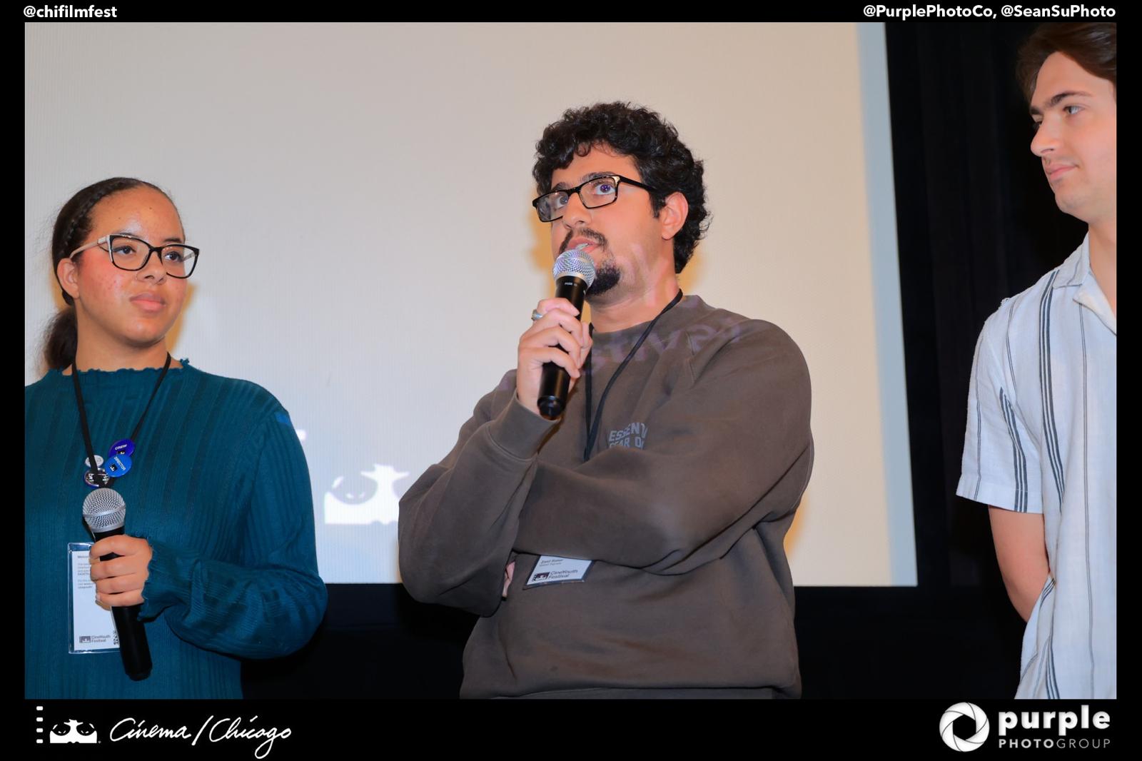 Zaid Sater — on set